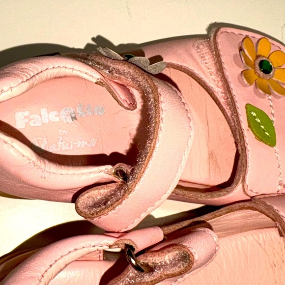 FALCETTO PINK  LEATHER GIRLS Sandals - Picture 4 of 4